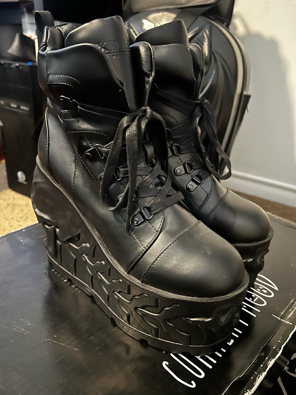 Killstar - Skull Boots - Size 7